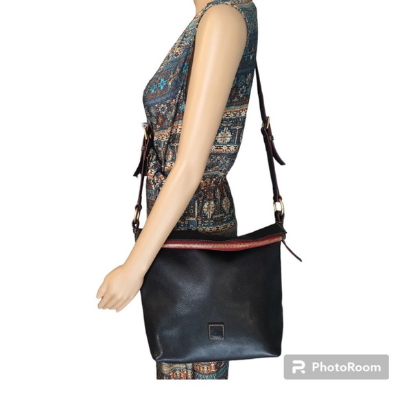 Dooney & Bourke Florentine Dixon Hobo in Navy - Picture 2 of 11